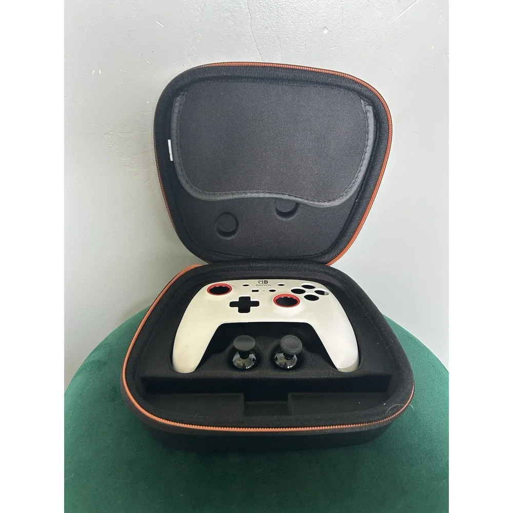 PowerA White & Red Pro Nintendo Switch Controller  *COVER & CASE ONLY*